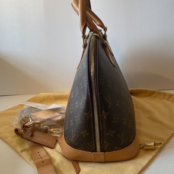 SOLD Authentic Louis Vuitton Alma Monogram pm Tote/ Shoulder bag - Picture 11 of 17
